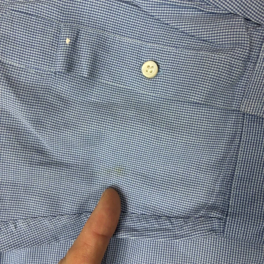 Banana Republic Mens XL Relaxed Fit Cotton Micro Houndstooth Button‎ Down Shirt